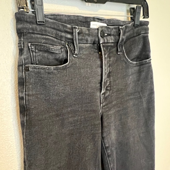 Good American Denim - Good American - GOOD STRAIGHT | Color: BLACK184 - Size 4 - Ankle Length